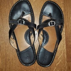 Born brown leather sandals